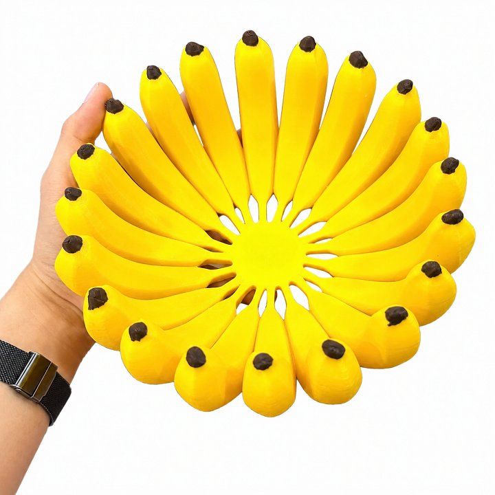 Nải chuối đựng hoa quả bằng nhựa in 3D kích thước 20cm