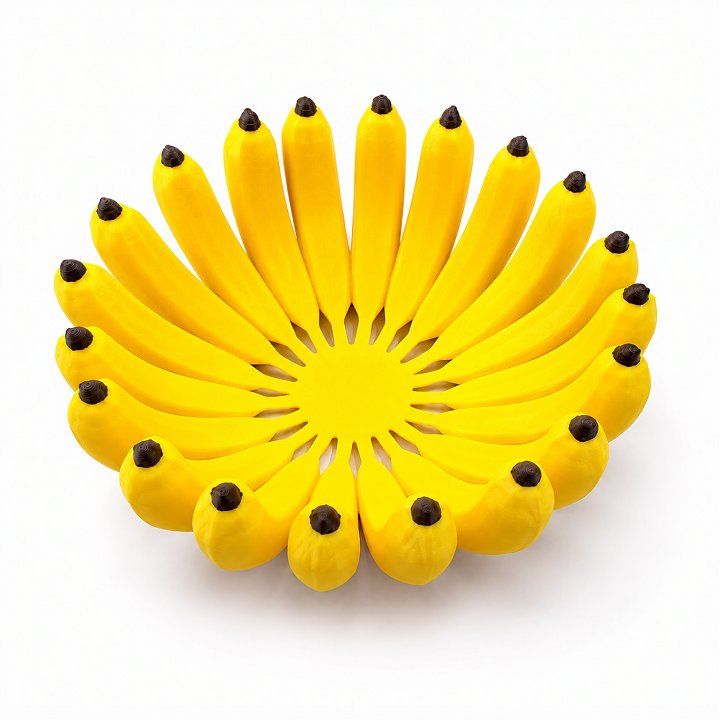 Nải chuối đựng hoa quả bằng nhựa in 3D kích thước 20cm