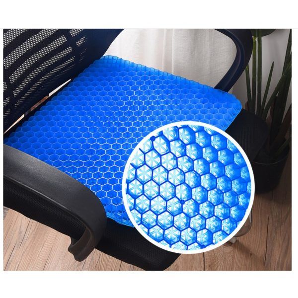 Đệm Ghế Ngồi Văn Phòng Bằng Silicon Mềm Dẻo,  Kiểu Dáng Tổ Ong Thoáng Khí