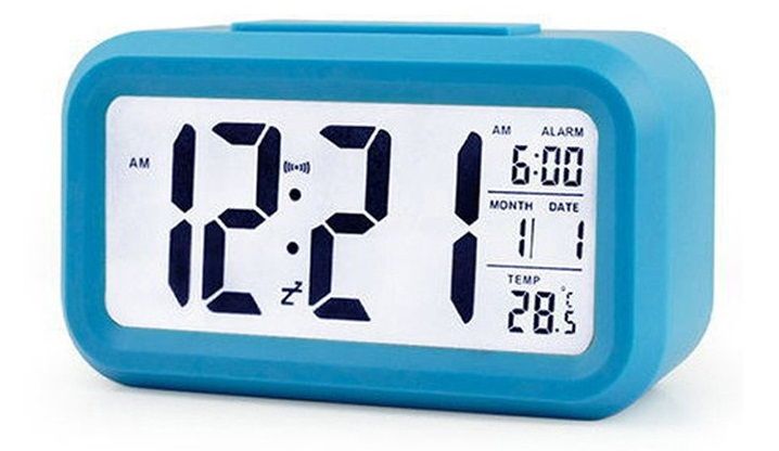 Đồng hồ báo thức Led để bàn kèm nhiệt kế phòng