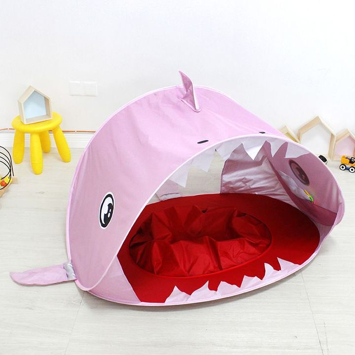 Lều che nắng mini cho bé khi vui chơi bãi biển - màu hồng