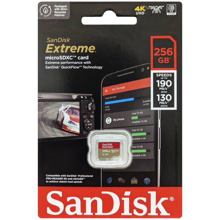 Thẻ Nhớ MicroSDXC SanDisk Extreme V30 A2 256GB 190MB/s