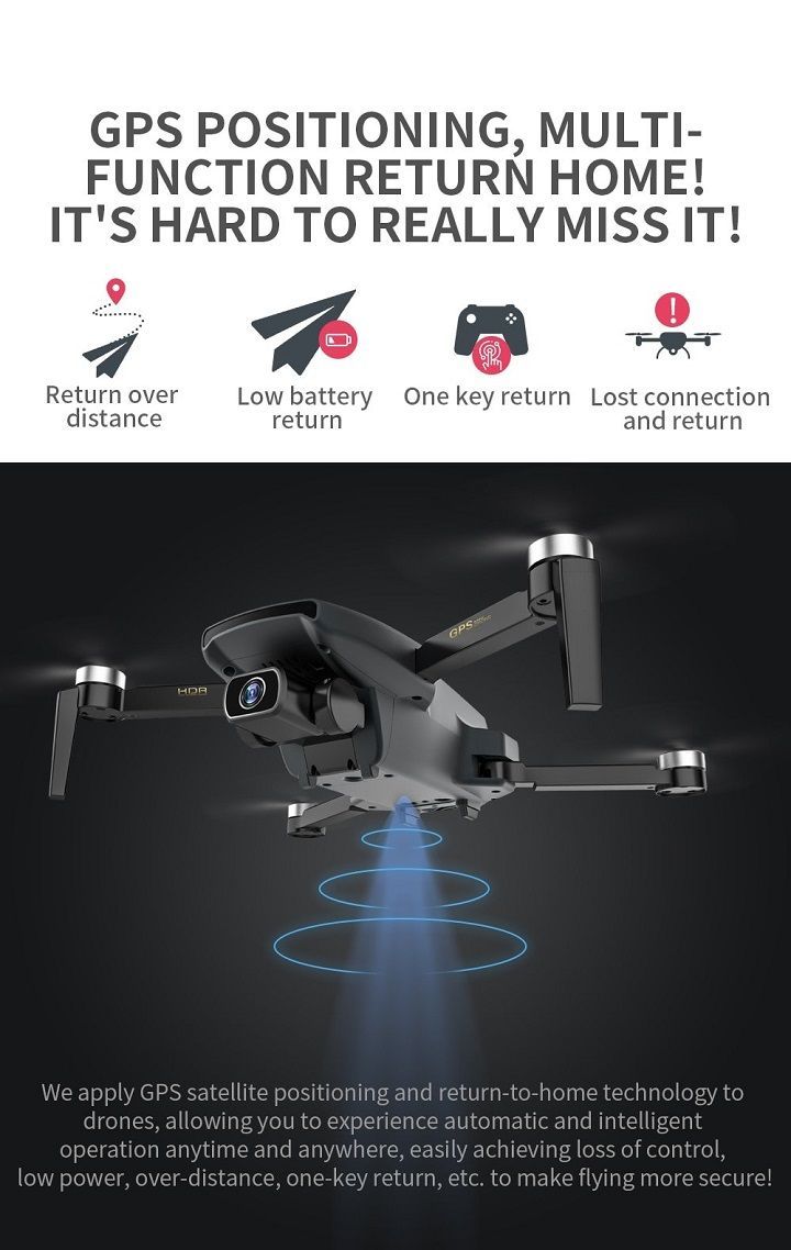 drone ZLRC SG108 Camera 4K Cảm biến độ cao Chống rung điện tử EIS