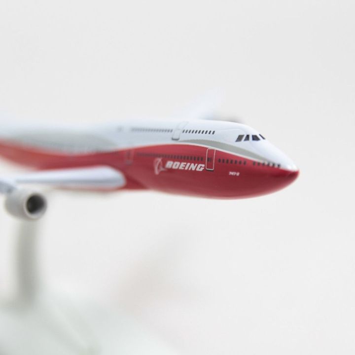 Mô hình máy bay Boeing 747 Original (20cm) Everfly - Trắng,đỏ