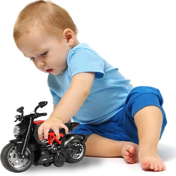 Mô hình đồ chơi xe máy Ducati màu đỏ tỷ lệ 1:14