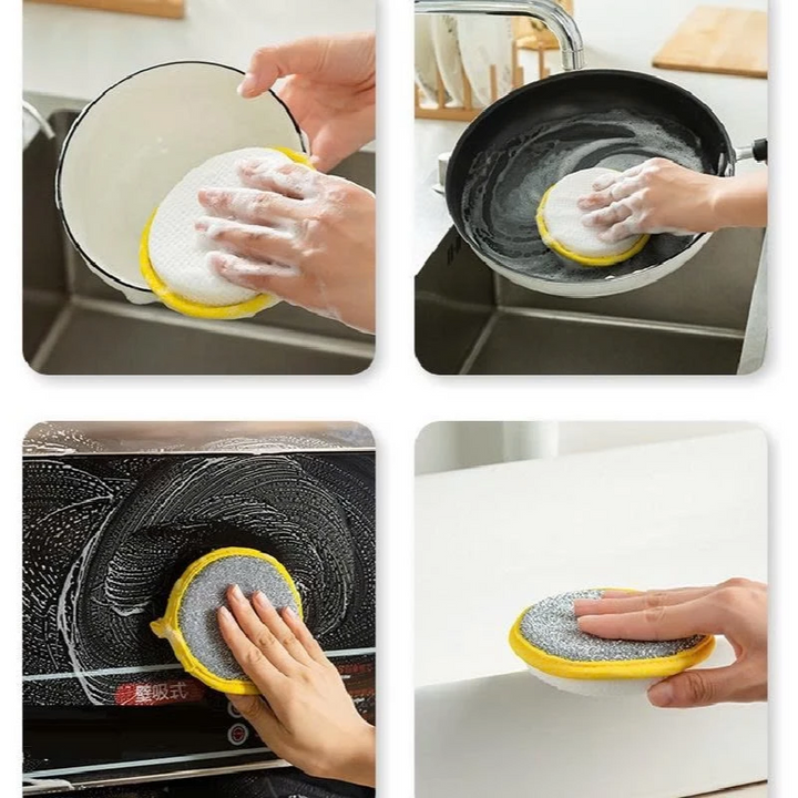 Bộ 5 miếng rửa chén 2 mặt tiện dụng cho nhà bếp
