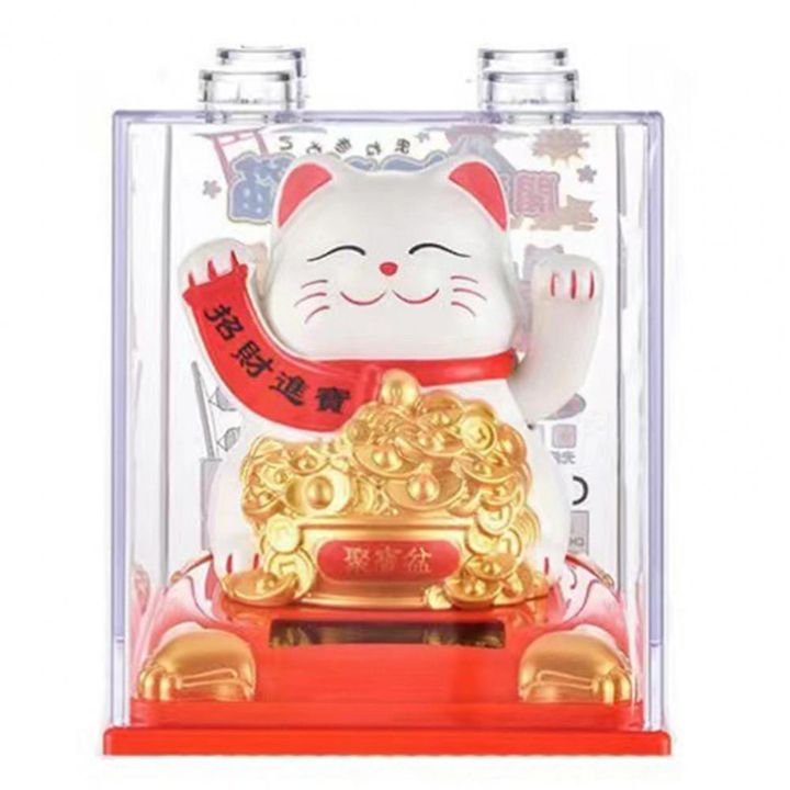 Mèo thần tài năng lượng mini kích thước 9x7x7cm