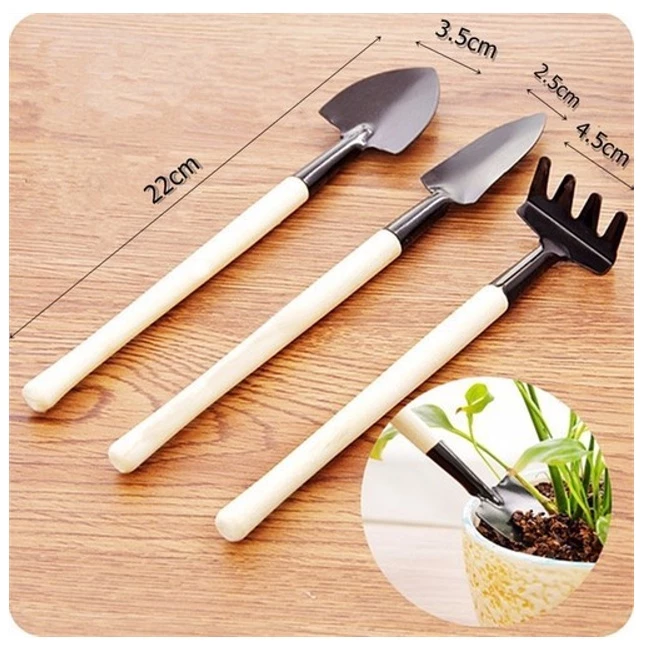 Bộ dụng cụ làm vườn mini 3 món tiện lợi