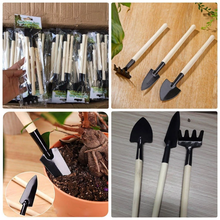 Bộ dụng cụ làm vườn mini 3 món tiện lợi