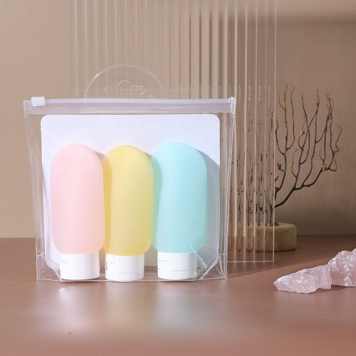 Bộ 3 chai chiết mỹ phẩm 60ml tiện mang du lịch