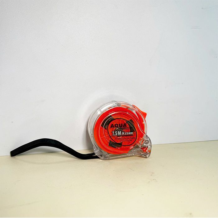 Thước đo kéo dài 7.5 mét (trong) thiết kế bảng lớn màu cam/ xanh/ vàng