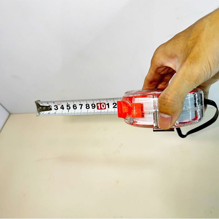 Thước đo kéo dài 7.5 mét (trong) thiết kế bảng lớn màu cam/ xanh/ vàng