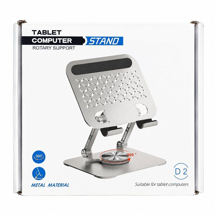 Giá Đỡ Máy Tính Bảng Bằng Thép Carbon Xoay 360 Độ