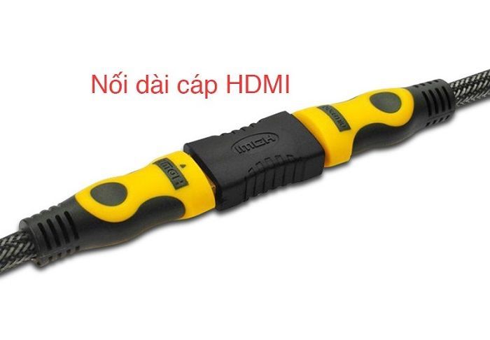 Đầu nối HDMI 2 đầu âm mạ vàng cao cấp