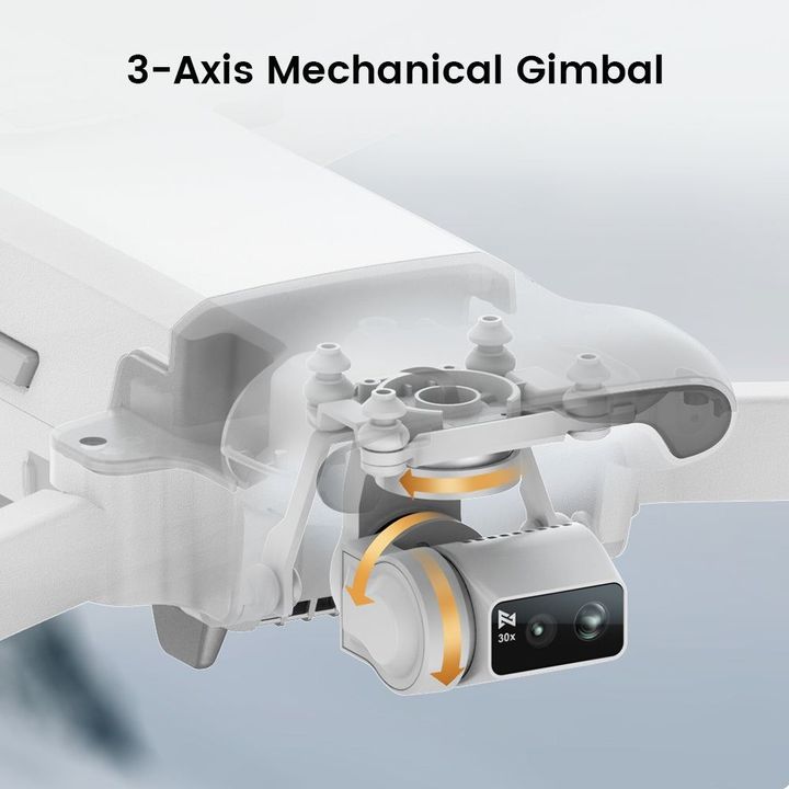 Flycam Fimi X8 Tele MAX 2025 bản đơn không loa đàm thoại, camera 4K/60fps Zoom 30X, Hỗ trợ bay 4G