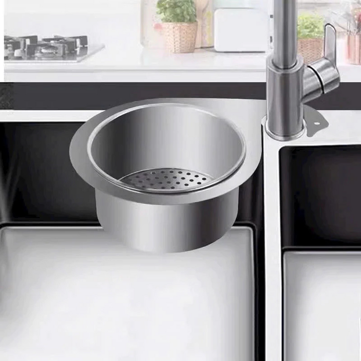 Khay lọc rác bồn rửa inox treo tiện lợi hình thiên nga