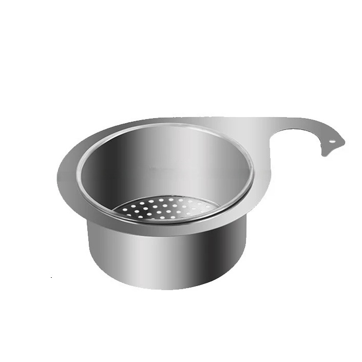 Khay lọc rác bồn rửa inox treo tiện lợi hình thiên nga