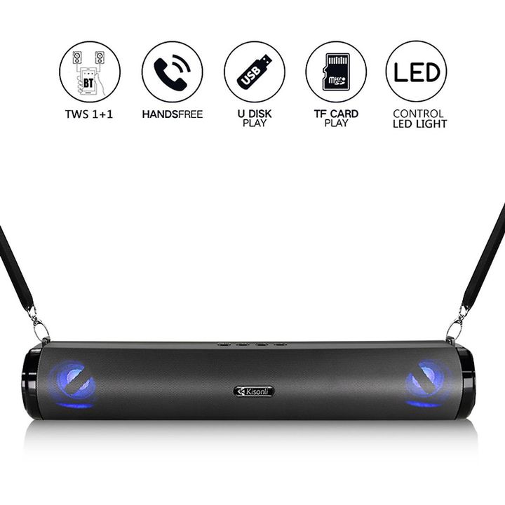 Loa Bluetooth Kisonli LED-901 10W Kết nối 2 loa, Bluetooth 4.0+ EDR
