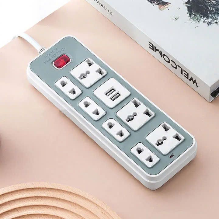 Ổ cắm điện 7 lỗ 2 cổng USB (1524) dây 1.5 m