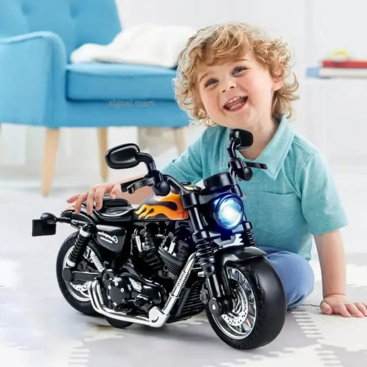 Mô hình đồ chơi xe máy Harley Davidson lửa đen tỷ lệ 1:14