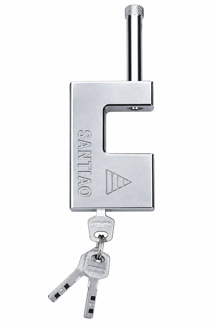 Ổ khóa cửa chống chộm, chống cắt Santiao 100mm