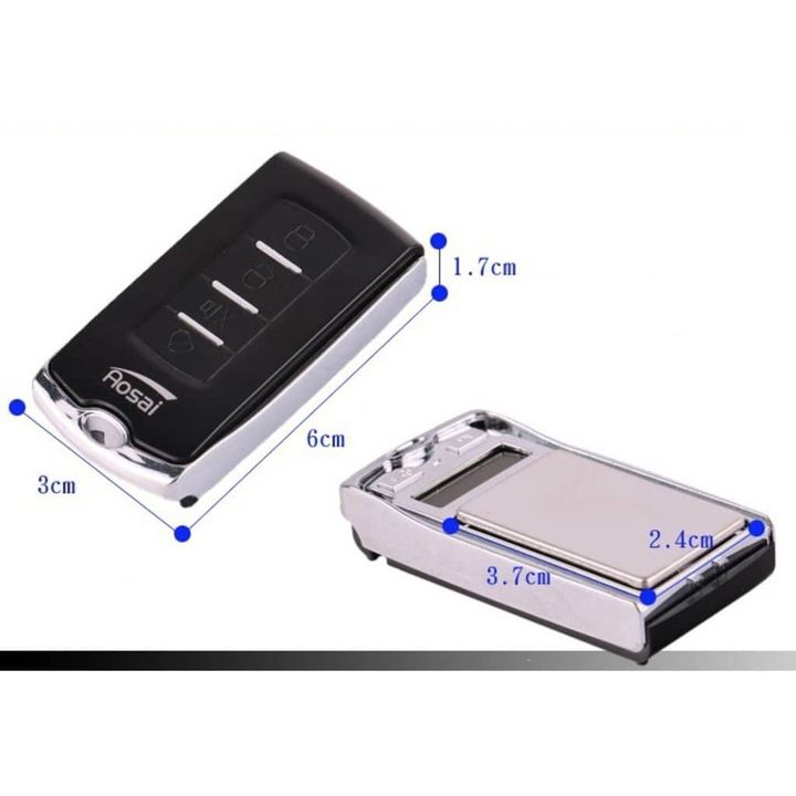 Cân tiểu ly điện tử mini hình móc khóa đo dải từ 0.01 - 200gr