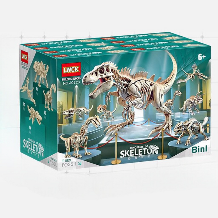 Đồ chơi lắp ghép Lewan 60223 xương hoá thạch khủng long