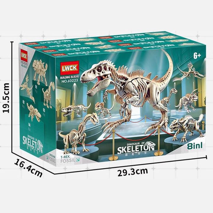 Đồ chơi lắp ghép Lewan 60223 xương hoá thạch khủng long