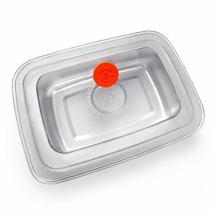 Hộp Đựng Thực Phẩm Inox 304 1200ml 122g Đựng Đồ Ăn Để Tủ Lạnh Kèm Nắp Đậy
