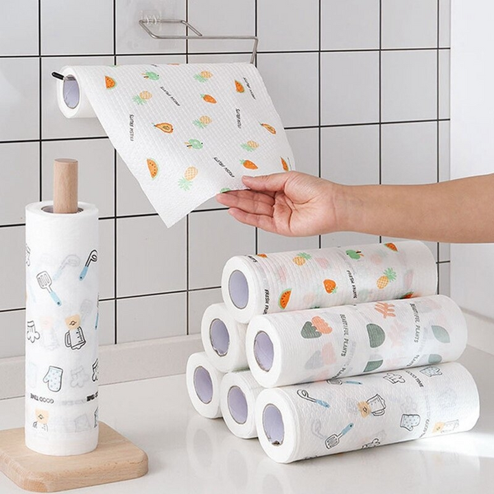 Cuộn khăn lau nhà bếp thấm hút tốt dùng nhiều lần