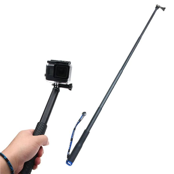 Gậy selfie kéo dài thu ngắn cho camera hành trình GoPro, DJI, SJCAM tay cầm chống trượt