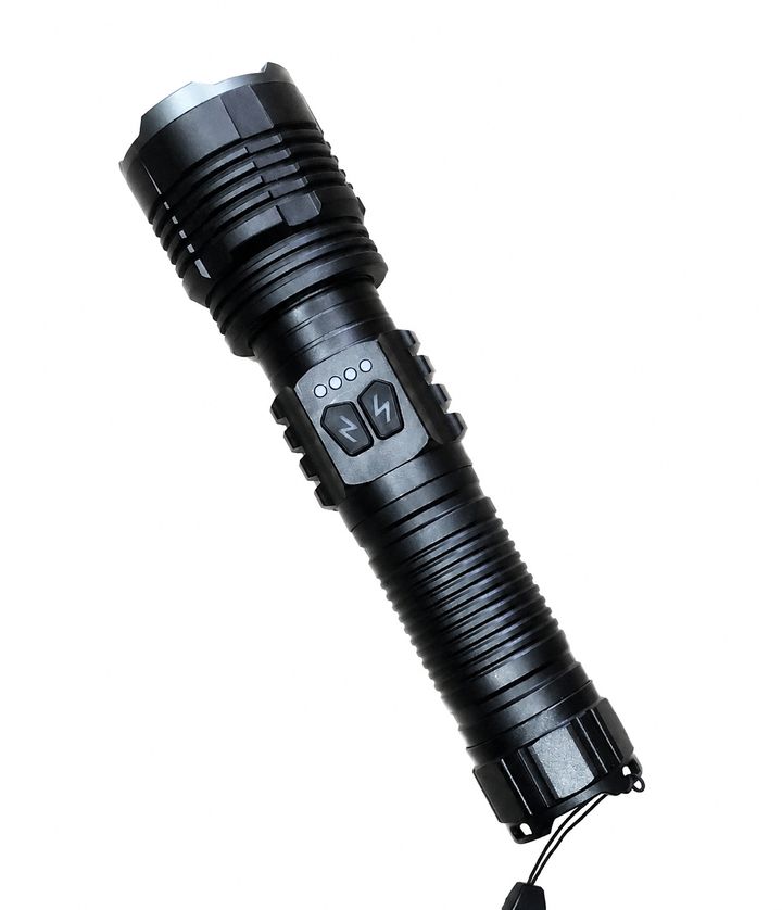 Đèn Pin Cao Cấp G64 Với 2 Màu Sáng Trắng Vàng Có 5 Chế Độ Sáng