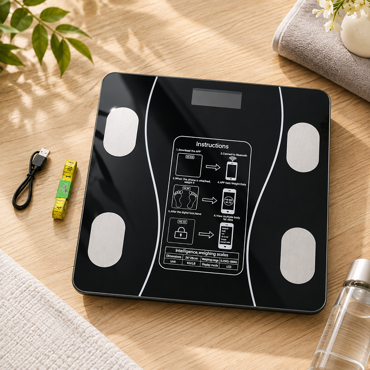 Cân điện tử, cân sức khỏe kết nối Bluetooth 4.0 max 180kg