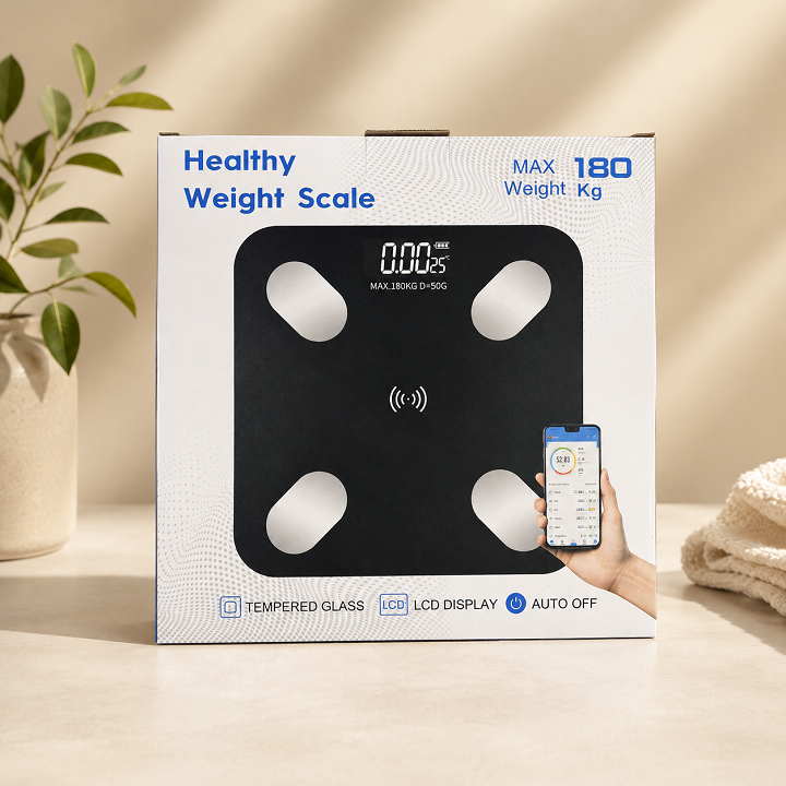 Cân điện tử, cân sức khỏe kết nối Bluetooth 4.0 max 180kg