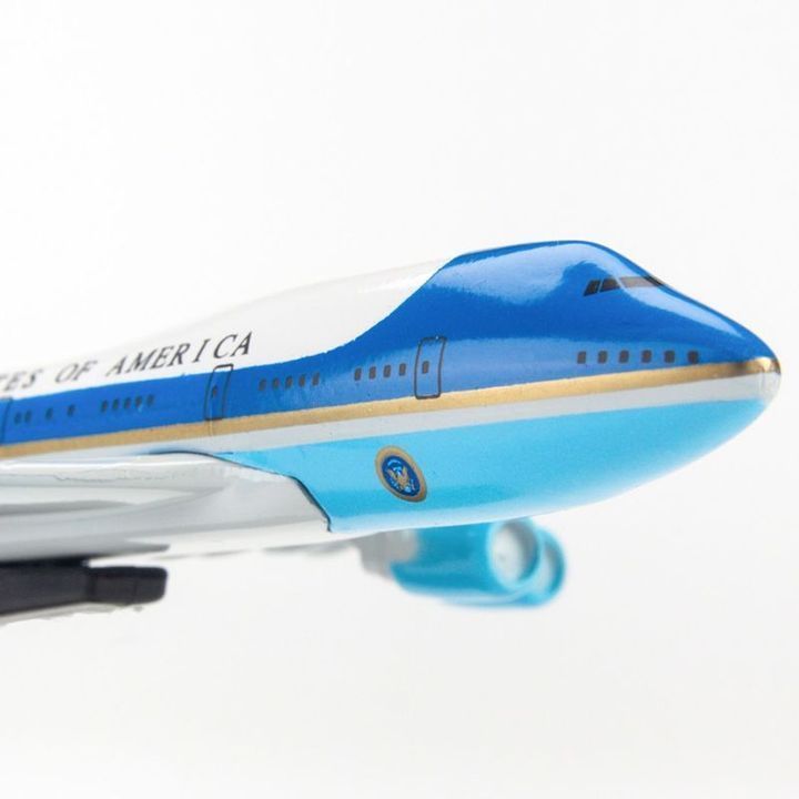 Máy bay mô hình Air Force One Tổng thống Mỹ  Xanh  Blue Mô Hình