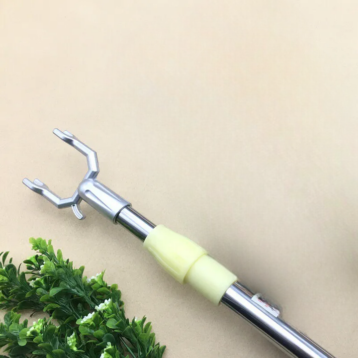 Cây móc quần áo đa năng cán dài thu gọn linh hoạt - vàng