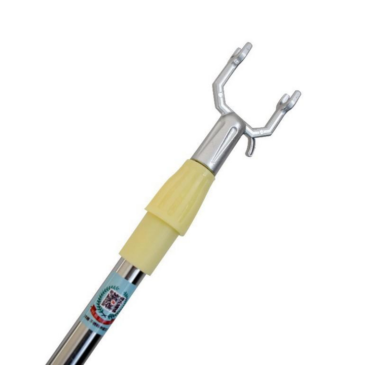 Cây móc quần áo đa năng cán dài thu gọn linh hoạt - vàng