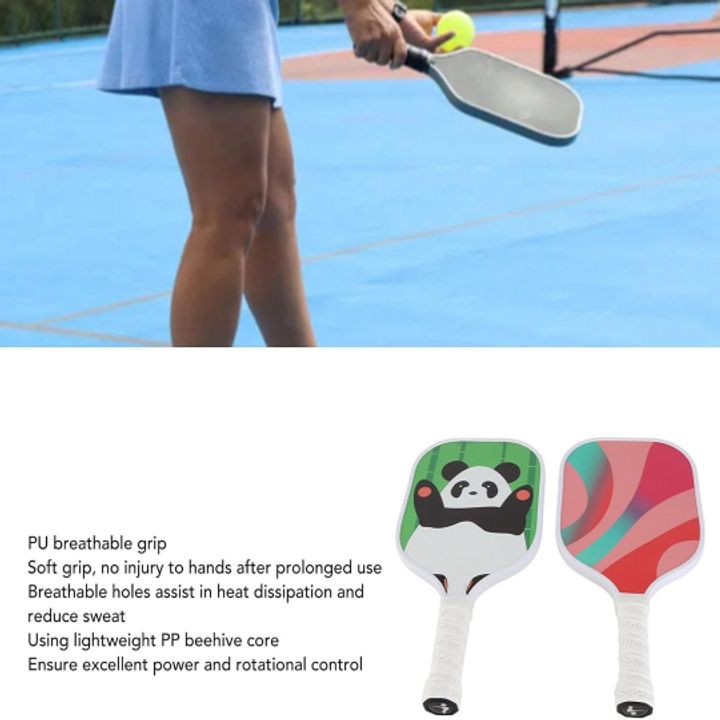 Bộ 2 vợt đa năng Pickleball/ Cầu lông/ Tennis bằng sợi thủy tinh cao cấp LEIJIAER