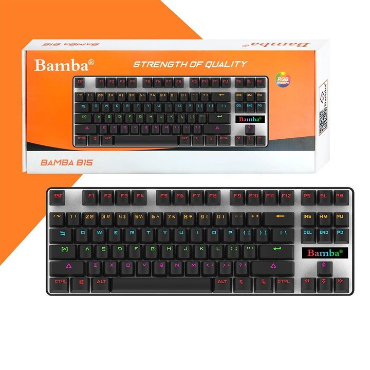 Bàn phím giả cơ Bamba B18 thiết kế đẹp mắt, chuẩn gaming
