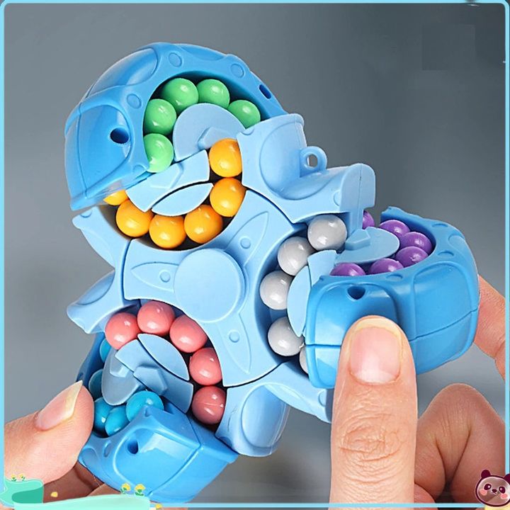 Đồ chơi trí tuệ sáng tạo rubik biến thể hạt đậu 3 cánh 6 mặt Magic Bean Spinner xoay 360 độ