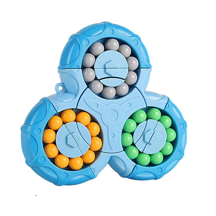 Đồ chơi trí tuệ sáng tạo rubik biến thể hạt đậu 3 cánh 6 mặt Magic Bean Spinner xoay 360 độ