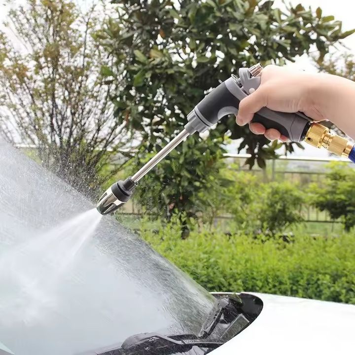 Vòi xịt rửa xe cầm tay đa năng áp lực cao kèm bình chứa dung dịch tạo bọt