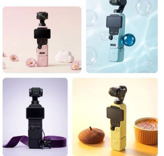 Bộ vỏ silicone 5 món bảo vệ DJI Osmo Pocket 4 CYNOVA - Màu Đen