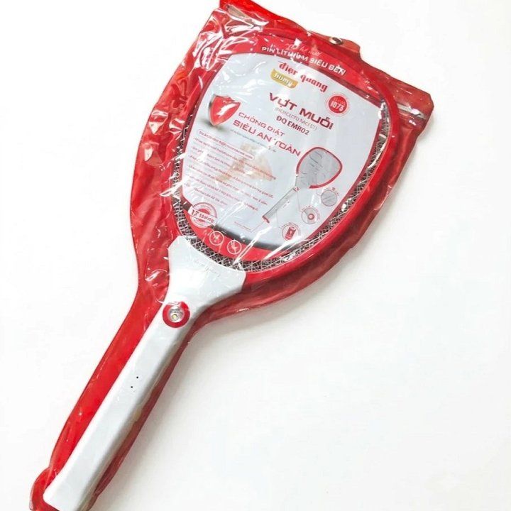 Vợt muỗi Điện Quang ĐQ EMR02 WR ( Trắng - đỏ )