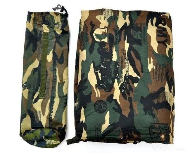 Võng dù rằn ri 2 lớp ngoài trời 210 x 49cm