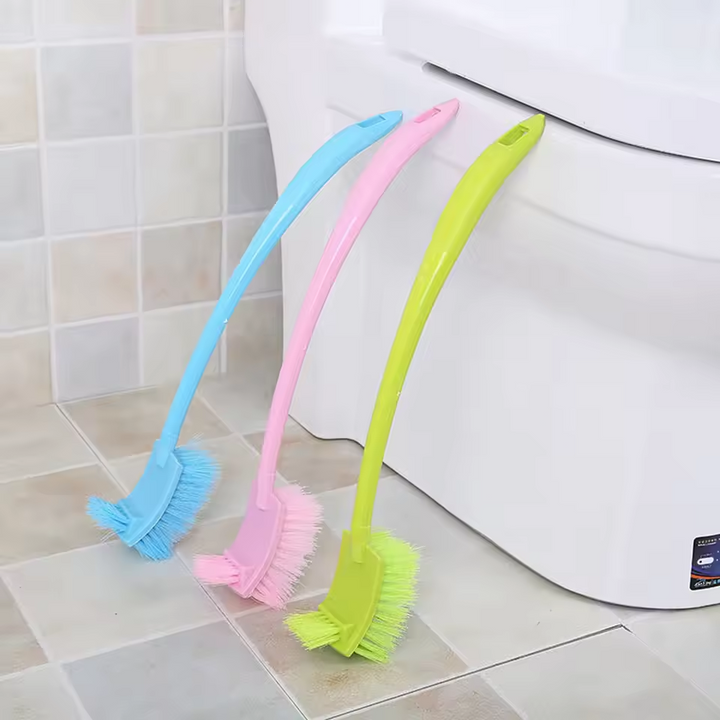 Cây cọ bồn cầu 2 đầu đa năng làm sạch nhà vệ sinh - Xanh Lá