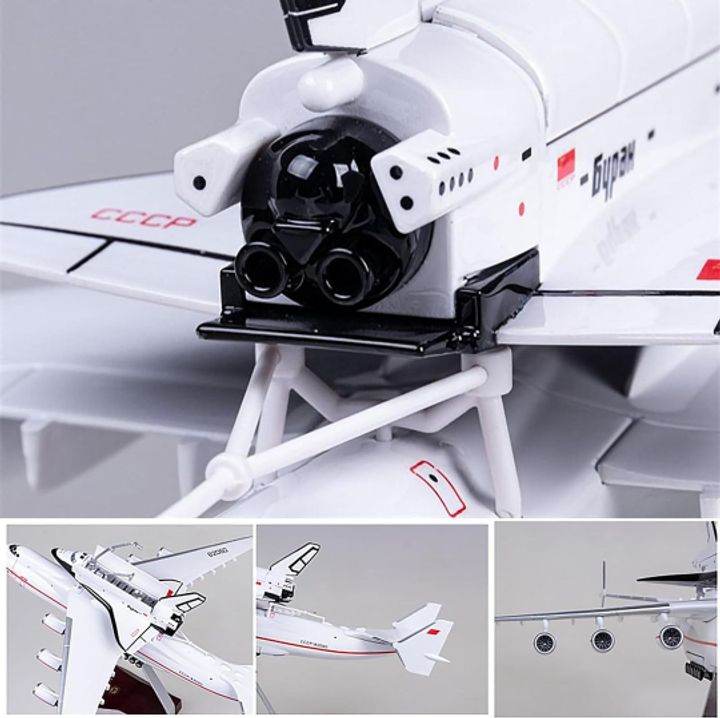 Mô hình máy bay vận tải Antonov AN-225 Mriya chở tàu vũ trụ con thoi 1: 200- AN225 With Buran