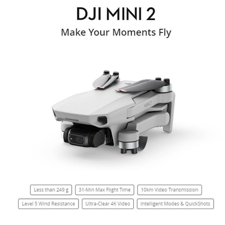 Flycam DJI Mini 2 Cũ Combo 3 Pin và Balo (Bản Review)