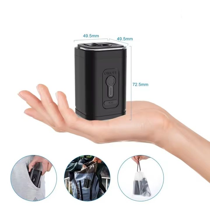 Bơm điện hút thổi đa năng kiêm đèn pin 35W có móc treo 2400mAh