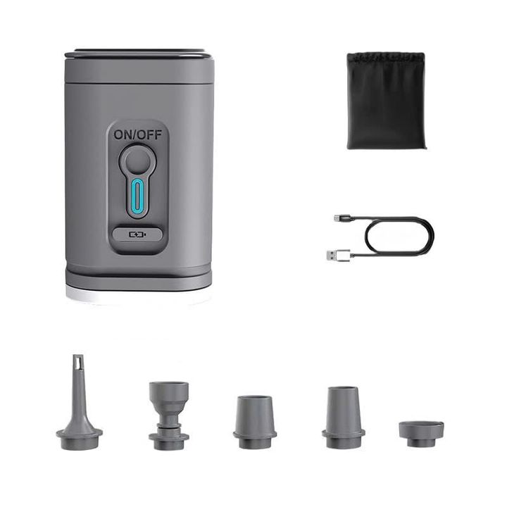 Bơm điện hút thổi đa năng kiêm đèn pin 35W có móc treo 2400mAh